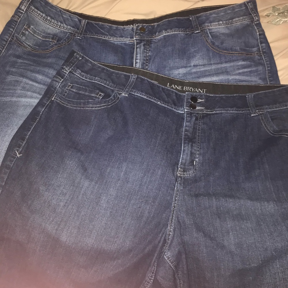 NWOT Lane Bryant denim Bermuda shorts 2 pairs!